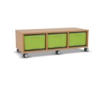 Flexeo Regal, 3 Reihen, 3 große Boxen, Mittelwand 4094 (Zoom)