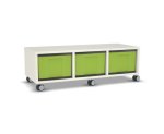 Flexeo Regal, 3 Reihen, 3 große Boxen, Mittelwand 4094 (Zoom)