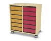 Flexeo Regal, 2 Reihen, 12 kle ...