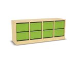Flexeo Regal, 4 Reihen, 8 große Boxen, Mittelwand 4094 (Zoom)