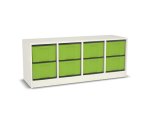 Flexeo Regal, 4 Reihen, 8 große Boxen, Mittelwand 4094 (Zoom)