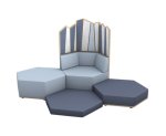 Betzold Sechseck Lounge Set 4