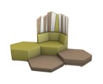 Betzold Sechseck Lounge Set 4 5168 (Zoom)