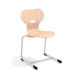 Mirplay Schulstuhl Mia Freischwinger mit Holzschale