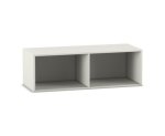 Flexeo Aufsatzregal, 2 F&auml;cher, Mittelwand, Breite 126,4 cm  (Zoom)