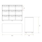 Mirplay Regal Grace mit flachen Boxen Abmessungen (Zoom)