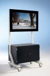 Conen ScreenCart XL mit PC-Unterschrank ScreenCart XL mit Unterschrank in Dekor Schwarz (Zoom)