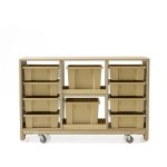 Mirplay Boxen-Regal Pine 8 flache und 2 hohe herausnehmbare Boxen (Zoom)