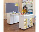 Flexeo Materialtisch f&uuml;r 16 Boxen  (Zoom)
