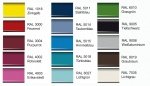 Conen Alu Schrankvitrine Lieferbare RAL-Farben für die Alu Schrankvitrine  (Zoom)