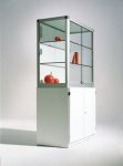 Conen Alu Vitrine mit Unterschrank