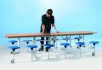 Conen Klapptisch Spaceflex, 12 Sitze Komplette Tisch-Sitzkombination (Zoom)