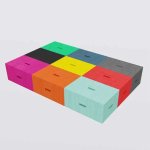 Xbrick&reg; Sitzkreis Set Regenbogen  (Zoom)