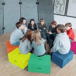 Xbrick&reg; Sitzkreis Set Regenbogen  (Zoom)