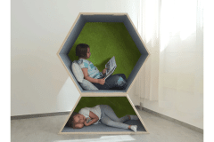 Dusyma Lernwabe&reg; Flip Halbe Wabe Gr&ouml;&szlig;e M in Kombination mit einer Ganzen Wabe (Zoom)