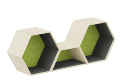 Dusyma Lernwabe&reg; Flip Set M Lernwabe&reg; Flip Set M grau/hellgr&uuml;n Aufbau-Variante (Zoom)