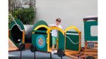 Wisdom Spiel- und Kletteranlage �Gr&uuml;ner Zug�, 12-teilig  (Zoom)