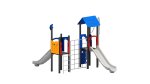 Wisdom Spielturm mit Kletternetz und Rutschen