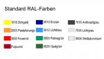 Wagner Wandgarderobe, 2-farbig, Haken nach vorne Lieferbare RAL-Farben für die Wandgarderobe (Zoom)