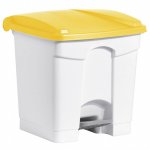 helit Tretabfallbehälter, 30 Liter mit Deckel in gelb (Zoom)