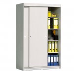 Conen Hochschrank mit Schiebetren und Mittelwand
